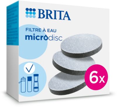 BRITA MicroDisc Lot de 3 filtres à eau - Convient pour les bouteilles  filtrantes BRITA fill&go et les carafes filtrantes BRITA fill& - Cdiscount  Electroménager