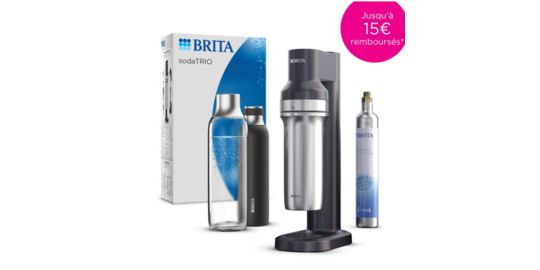 Machine Soda BRITA sodatrio noire