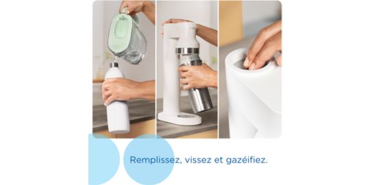 Machine Soda BRITA sodatrio blanche