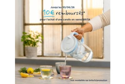Carafe BRITA en verre 2 mois maxtra pro