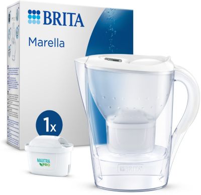 BRITA Carafe filtrante fill&serve Mind (0.8 l, Transparent, Gris, Blanc) -  Interdiscount