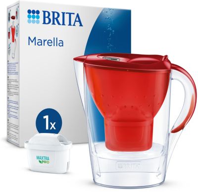 Carafe Filtrante Brita Marella Avec 1 Cartouche Maxtra Pro 1051120 Rouge