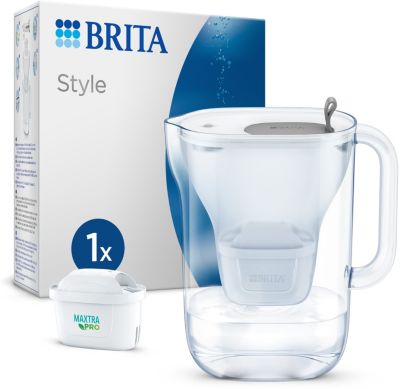 Carafe filtrante BRITA style grise