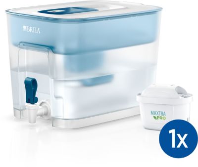 Distributeur D’Eau Brita Flow Avec 1 Cartouche Maxtra Pro 1051126 Bleu