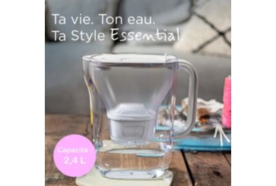 Carafe filtrante BRITA Style Essential -carafe blanche offerte