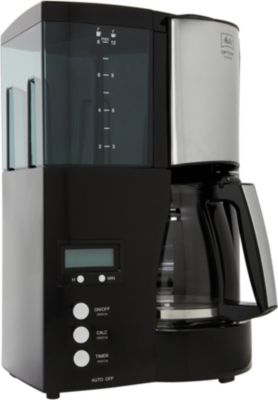 Cafetière programmable MELITTA Optima Timer Noir Acier Brossé