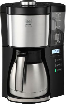 Cafetière MELITTA look v therm timer noir acier brossé