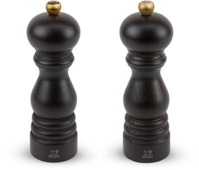 Duo moulins à poivre et sel PEUGEOT Paris duo 18 cm bois chocolat | Boulanger