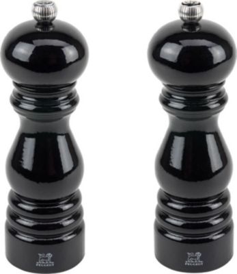 Duo moulins à poivre et sel PEUGEOT Paris Bois Laqué Noir 18cm