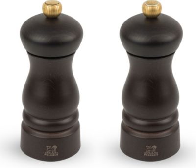 Duo moulins à poivre et sel PEUGEOT Clermont Bois Chocolat 13cm
