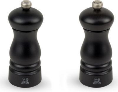 Duo moulins à poivre et sel PEUGEOT Clermont Bois Noir 13cm Duo moulins à poivre et sel PEUGEOT Clermont Bois Noir 13cm