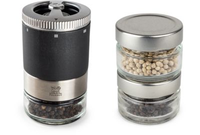 Coffret Moulin à poivre PEUGEOT maestro mp graphite + 3 poivres