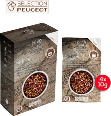 Moulin à poivre ou sel PEUGEOT Sichuan Poivre rouge de Chine, 40g - 4