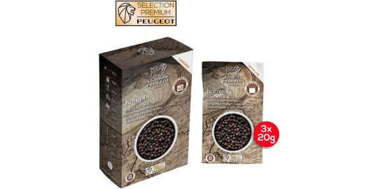 Poivre PEUGEOT de 3 sachets de 20g Kampot poivre noir