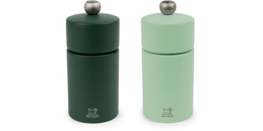 Duo moulins à poivre et sel PEUGEOT Duo Cosy vert mousse - menthe 12cm