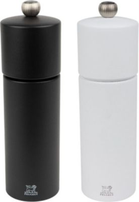 Duo moulins à poivre et sel PEUGEOT Cosy  Noir & Blanc 18cm