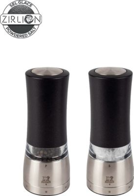 Duo moulins à poivre et sel PEUGEOT Daman Electric Métal Noir Irisé 16cm