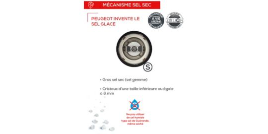 Moulin à sel PEUGEOT PARIS u select Z naturel 12cm