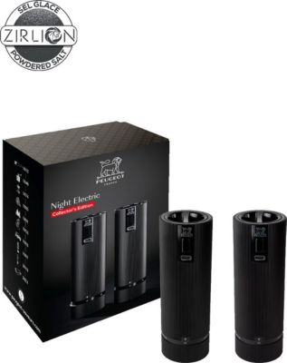 Duo moulins à poivre et sel PEUGEOT Night Electric Aluminiumminium Alu Noir