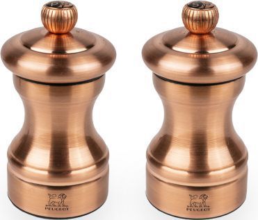 Duo moulins à poivre et sel PEUGEOT Bistro Chef Inox Cuivré 10cm