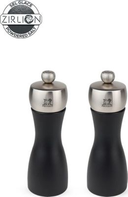 Duo moulins à poivre et sel PEUGEOT Fidji Bois Noir 15cm