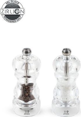 Duo moulins à poivre et sel PEUGEOT Nancy Plastique Transparent 12cm