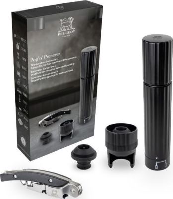 Pompe à vin PEUGEOT Pop'n Preserve ABS Noir