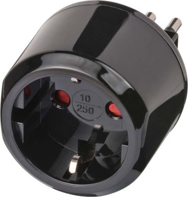 Adaptateur de voyage BRENNENSTUHL pour Prise Italie / Prise Euro 10A