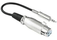 Câble XLR HAMA audio prise XLR/jack 3.5 mm stereo
