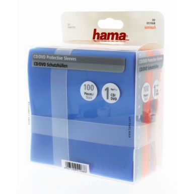 Boite à CD/DVD HAMA Protection Pack CD/DVD 100 differ colori