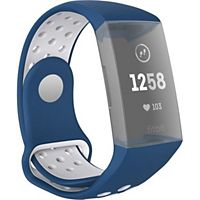 Bracelet HAMA de sport Fitbit Charge 3/4, bleu/gris