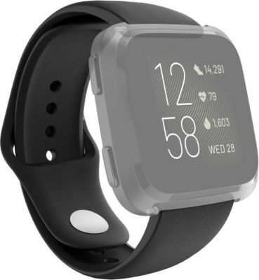 Bracelet HAMA Fitbit Versa 2/Versa(Lite), silic., noir Bracelet HAMA Fitbit Versa 2/Versa(Lite), silic., noir