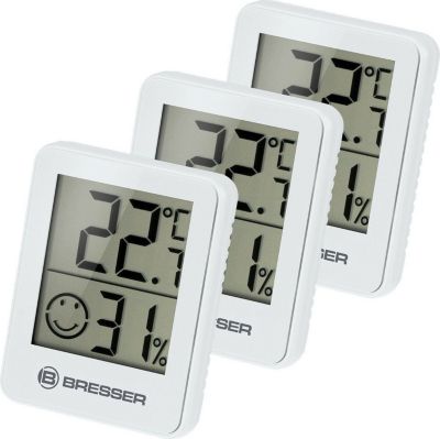 Station météo BRESSER Lot de 3 Thermomètres et Hygromètres ave