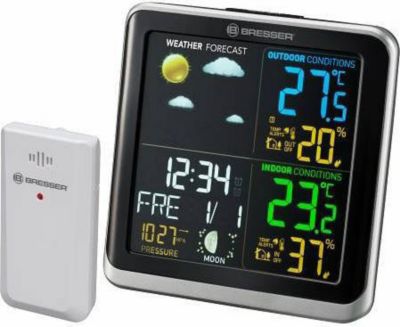 Station météo BRESSER Station météo avec écran couleur, thermo