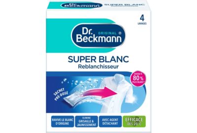 Nettoyant DR BECKMANN Super blanc reblanchisseur x4