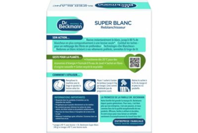 Nettoyant DR BECKMANN Super blanc reblanchisseur x4