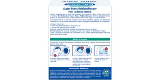 Lingettes DR BECKMANN blanchissantes x15