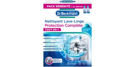 Nettoyant lave linge DR BECKMANN Protection Complète Duo Pack 2x250ml