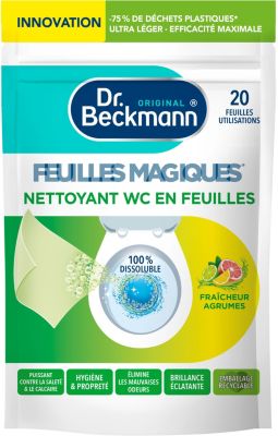 Nettoyant DR BECKMANN Feuilles Magiques – WC – Fraîcheur Agrumes Nettoyant DR BECKMANN Feuilles Magiques – WC – Fraîcheur Agrumes