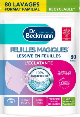 Lessive DR BECKMANN en feuilles L'éclatante x80