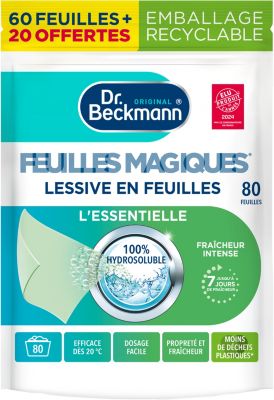 Lessive DR BECKMANN l'essentielle x80 (60 +20 offertes)
