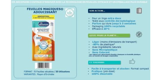Adoucissant DR BECKMANN Rayon d