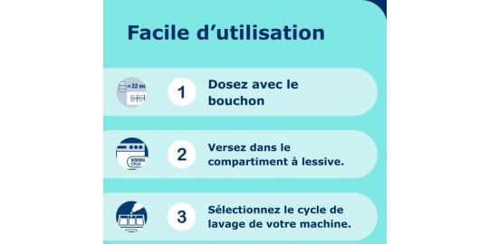 Lessive DR BECKMANN Liquide Cycle Court - Fraicheur intense x50 lavages