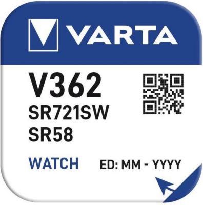 VARTA PILE MONTRE 362 SR58 - Lot de 10