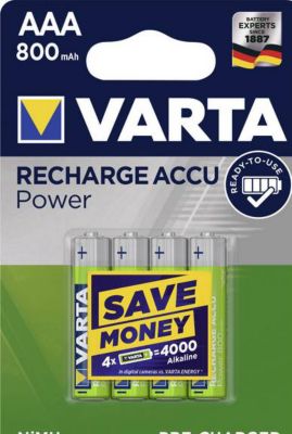Pile rechargeable VARTA AAA 800 mAh x4 Pile rechargeable VARTA AAA 800 mAh x4