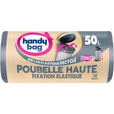 Sac poubelle HANDY BAG haute - 50L 1 rouleau 10 sacs
