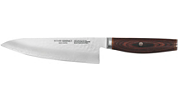 Couteau chef LAGUIOLE HERITAGE TB 22cm Lag expression bois noir lame Damas