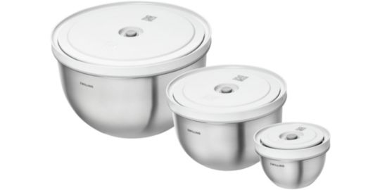 Boîte alimentaire ZWILLING 3 bols inox avec couvercles S-M-L