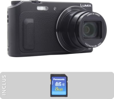 Appareil photo Compact PANASONIC DMC-TZ57 + SD 8Go Reconditionné