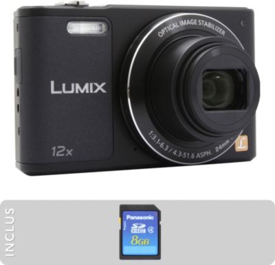Appareil photo Compact PANASONIC DMC-SZ10 Noir + SD 8Go Reconditionné
